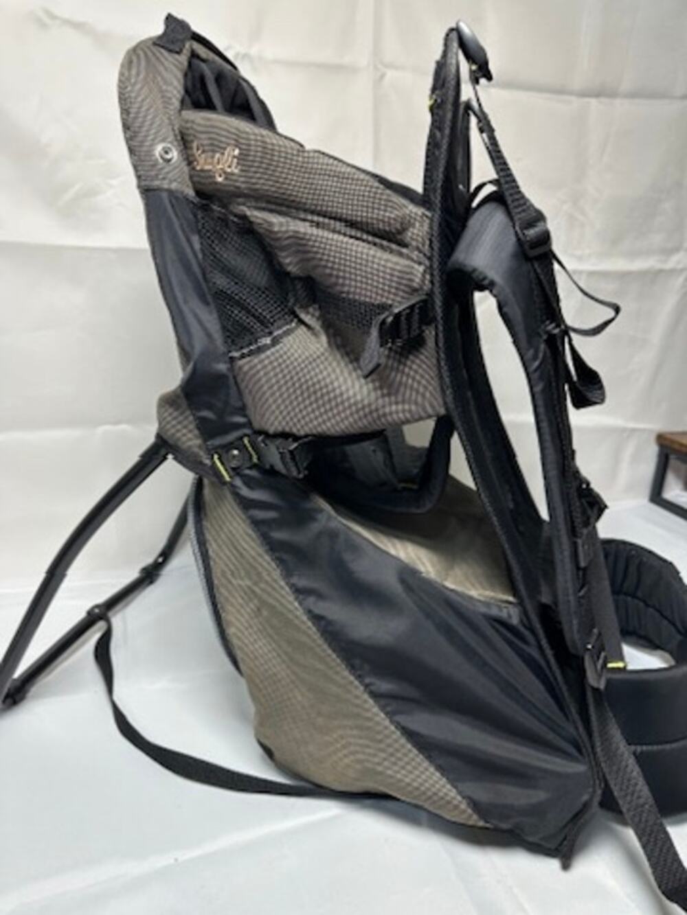 Evenflo Snugli Hiking Baby Toddler Backpack Carrier Frame Kickstand Gray